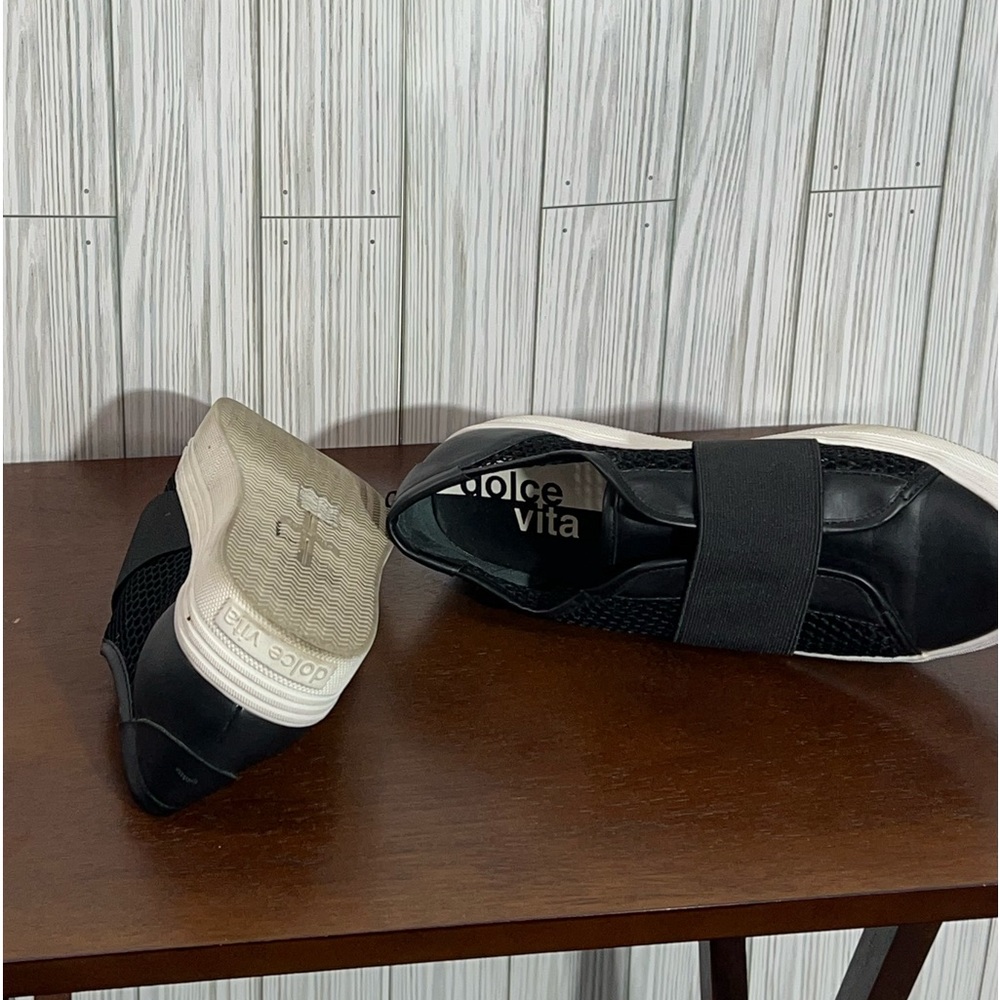 Dolce Vita Black Mesh Shoes - Picture 4 of 6